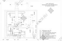 Схема подключения и монтажа водогрейного промышленного котла 1.3 МВт на дизеле