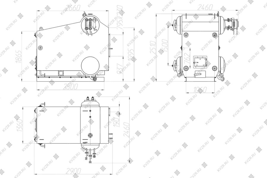 Схема барабанного котла